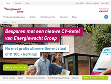 Tablet Screenshot of energiewacht.com